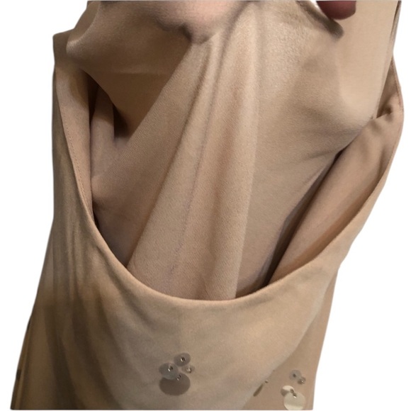 Hugo  Buscati size 12 Nude with opalescent sequins gorgeous & perfect - Picture 5 of 14